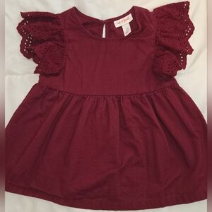 Cat & Jack Burgundy Top